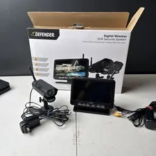 Defender Digital Wireless Security Camera with 7 Inch Monitor, Model PX301-M-X