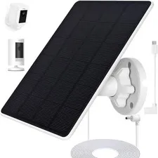 Ring Camera Solar Panel, Compatible with Ri ng Stick Up Cam Battery, Ring Spo...