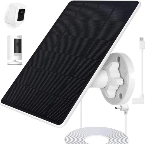 Ring Camera Solar Panel, Compatible with Ri ng Stick Up Cam Battery, Ring Spo...