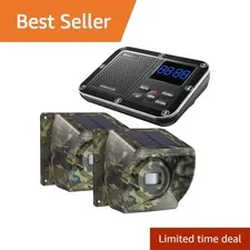 Solar Driveway Alarm Wireless Outside 1800ft Range, Outdoor Motion Sensor and...