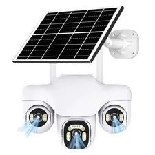 Solar 4G/WiFi Cam – 3-Lens 3-Screen, Human Tracking