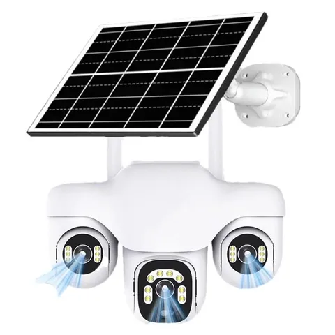 Solar 4G/WiFi Cam – 3-Lens 3-Screen, Human Tracking