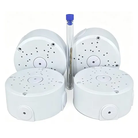 Plastic Universal Junction Box Bullet Dome IP Security Camera Bracket 4 Pack