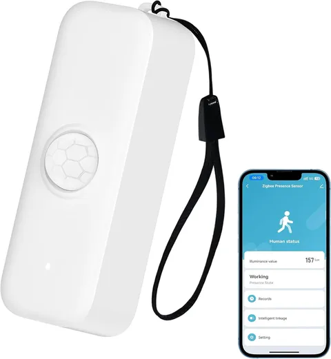 Smart Motion Sensor, Wifi PIR Motion Sensor for Alarm System, Mini Infrared Moti