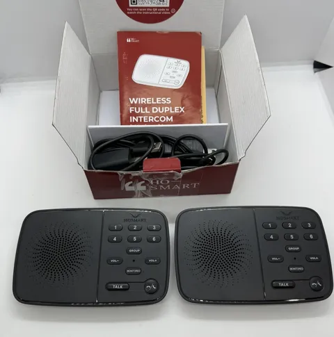 HO-SMART Full Duplex Wireless Intercom 1300 Feet Range Indoor and Outdoor Use