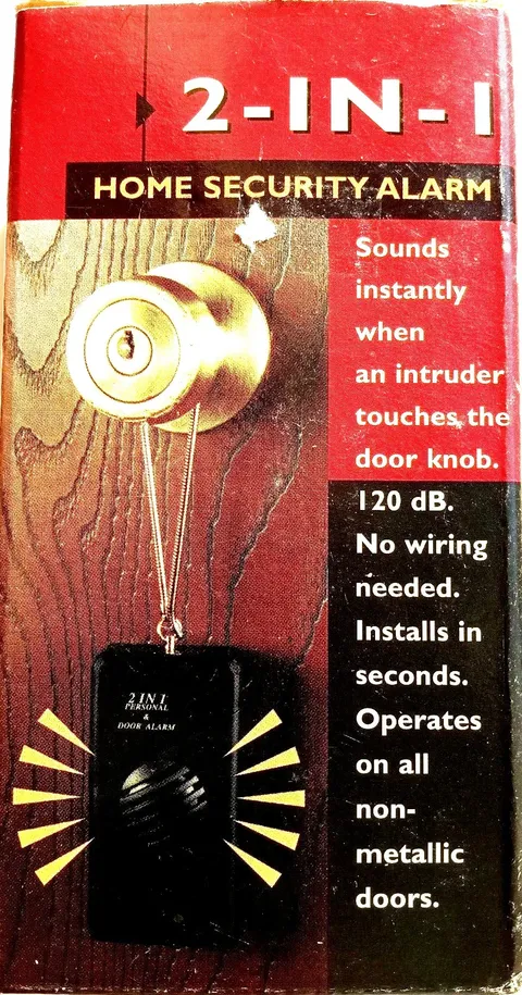 DOOR ALARM 120db PERSONAL HOME SECURITY SAFETY BURGLAR 2 in 1 Portable TRAVEL