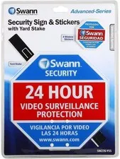 Swann Home Security Camera Sign for Yard and 1-Pack, 