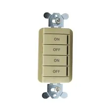 SENSOR SWITCH NPODM-2P-IV NLIGHT PUSH BUTTON WALLPOD 2-CHANNEL SWITCH, IVORY