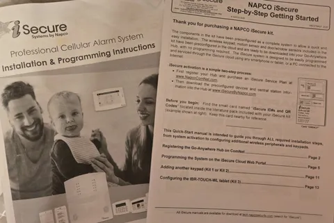 Napco iSecure Kit2 Security System Installation & Programming Paper MANUALS ONLY