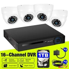 16CH 16 Channel Security Recorder DVR 5MP Hybrid CCTV/HD/TVI/IP Analog Camer