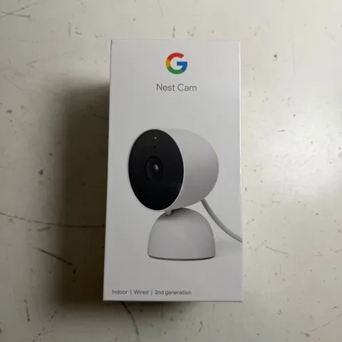 Google Nest Cam 2nd Generation White 1080p Indoor Wired Security Camera NEW