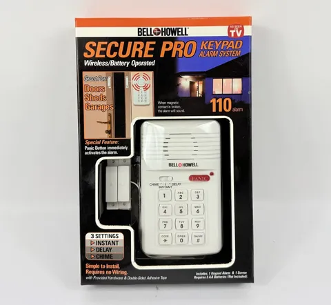 Bell and Howell Secure Pro Keypad 110 Alarm System Model 7788 Panic Button NEW