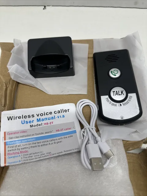 2 Way Voice Intercom ABS Wireless Intercomunicador 410M to 490M Only 1 Unit