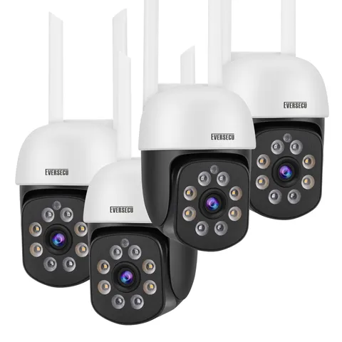 2K 3.0MP Outdoor WiFi PTZ Security Camera, 2.4G WiFi, Auto Tracking, 2 Way Au...