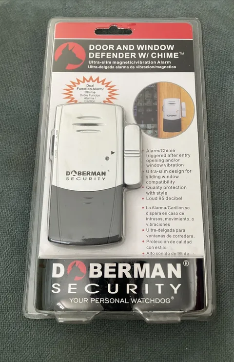 Doberman Security Door and Window Defender with Chime (SE-0101) NEW - Sealed