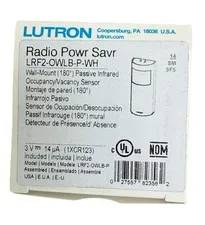Lutron LRF2-OWLB-P-WH Passive Infrared Wall-Mount Occupancy/Vacancy Sensor White