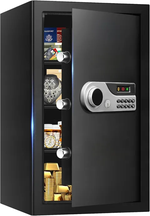 5.2 Cuft Fireproof Waterproof Safe Box with Digital Keypad & Key Lock
