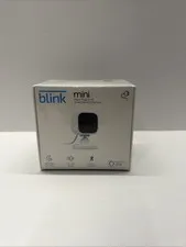 Blink Mini Compact Indoor Plug-In Smart Security Camera 1080p HD SEALED New