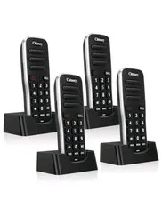 Intercoms Wireless for Home, 1 Mile Long Range for House Office, Handheld 4-Pack