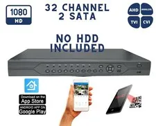 Evertech 32 Channel H.264 h265 Security DVR with No HDD Included for Recording