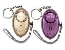 Personal Alarm for Women 140DB Emergency Self-Defense Security Gold & Purple 