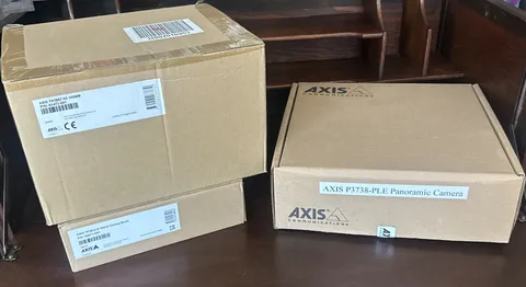 Axis P3738-PLE Panoramic Camera 02635-001-02 Outdoor WITH Dome Casing and Mount