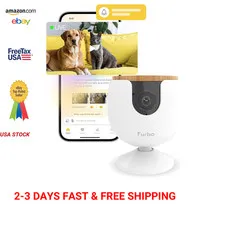 Furbo Mini Pet Camera with 2-Way Audio Dog Cat Safety Alerts Mountable Smart Cam
