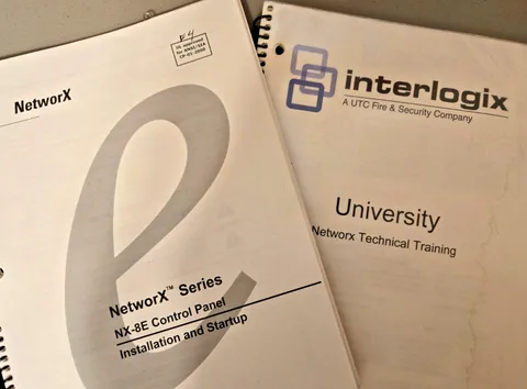 Lot of 2 GE Interlogix Networx Alarm Sytem Installation & Programming MANUALS