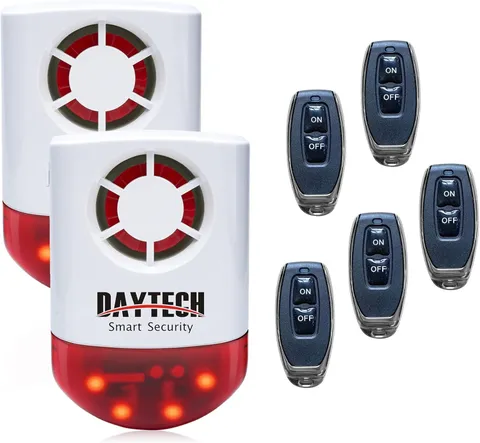 Strobe Siren Alarm Home Caring Loud Outdoor SOS Alert System 2 Red Flashing Sire