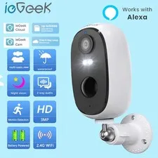 ieGeek Outdoor 2K Wifi Security Camera Wireless Home Battery CCTV System