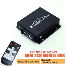8MP AHD TVI DVR 2ch DVR car truck vehicle video record mobile DVR HDMI output