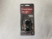 SABRE 2-in-1 Personal Alarm with Clip LED Light & 120Db Runner Alarm