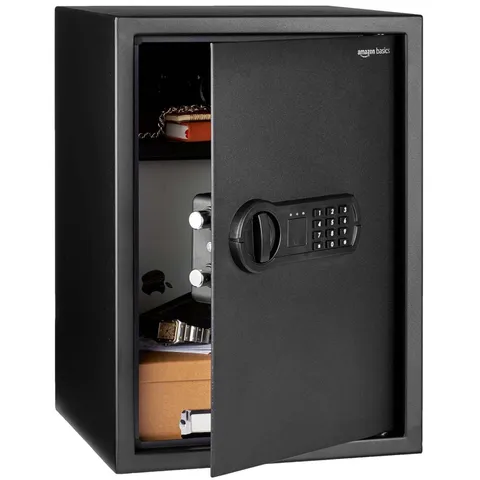 Durable 1.8 Cubic Feet Electronic Safe with Programmable Keypad for Valuables