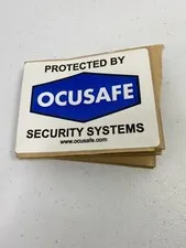 Lot of 10 Security Alarm Security System Adhesive Window Door Warning Decals
