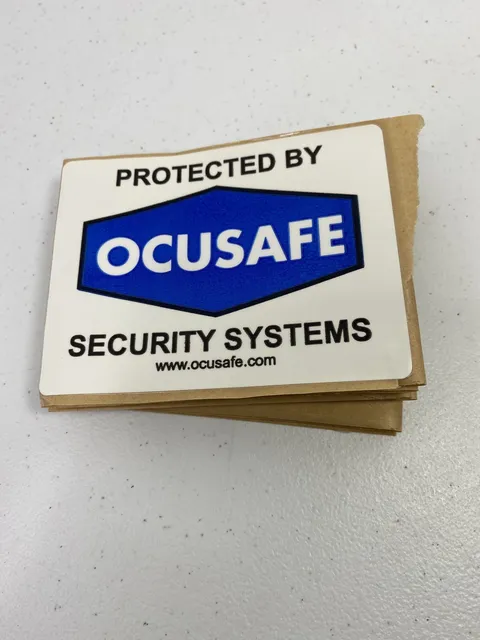 Lot of 10 Security Alarm Security System Adhesive Window Door Warning Decals
