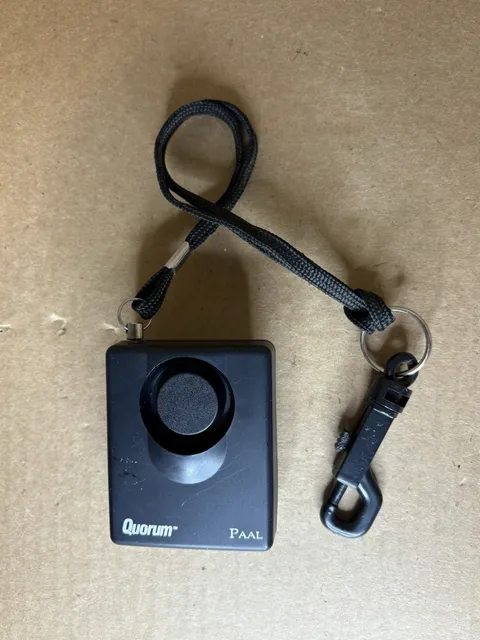 Vintage Quorum PAAL Personal Security Alarm Loud and Annoying Sound Cool Piece