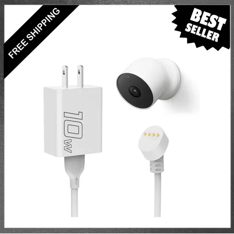 Power Cable for Google Nest Cam Outdoor Indoor Battery 25Ft Weatherproof
