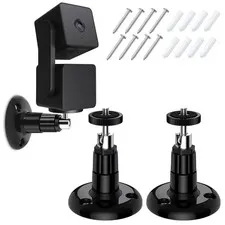 Wall Mount Kit for Wyze Cam Pan V3/ Wyze Cam V4/V3 - 2 Pack Black