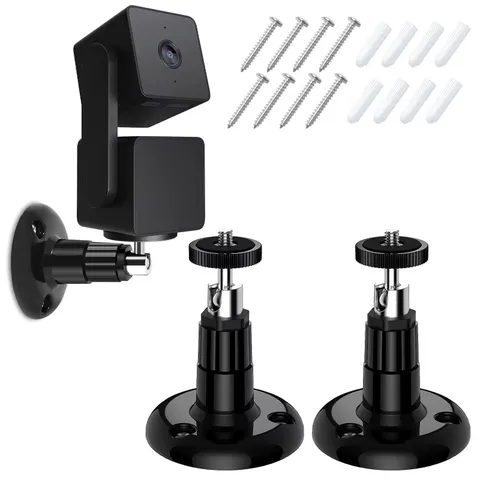 Wall Mount Kit for Wyze Cam Pan V3/ Wyze Cam V4/V3 - 2 Pack Black