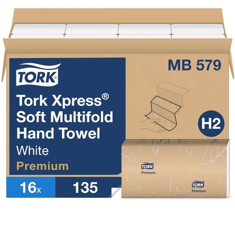 Soft Xpress Multifold Paper Hand Towels White 16 Packs X 135 Towels Each