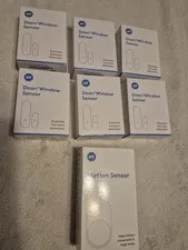 ADT Door/Window Sensors White SSH5R0-29-WH Lot Of 6 W/ 1 Motion Sensor New Bn 32