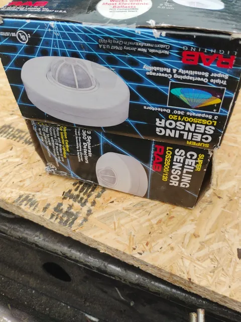 RAB Lighting LOS2500/120 Occupancy Sensor 2000W 120V Ceiling 360 Motion Control