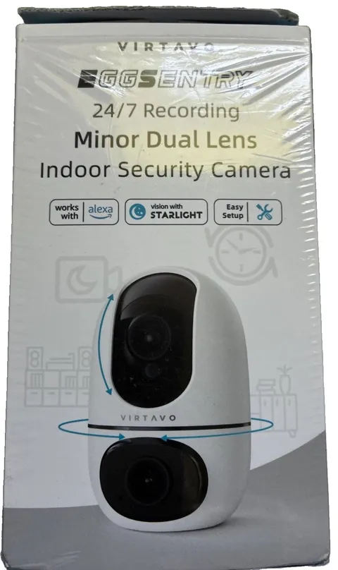 24/7 Recording Minor Dual Lens Indoor Security Camera from Virtavo GGSENTRY