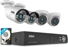 8CH Home Security Camera System with 1TB HDD, 5MP Lite DVR, 1080P Indoor/Outdoor