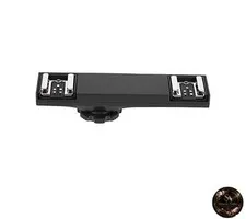 Dual hot shoe splitter for Nikon SLR cameras speedlight trigger Nikon I-TTL