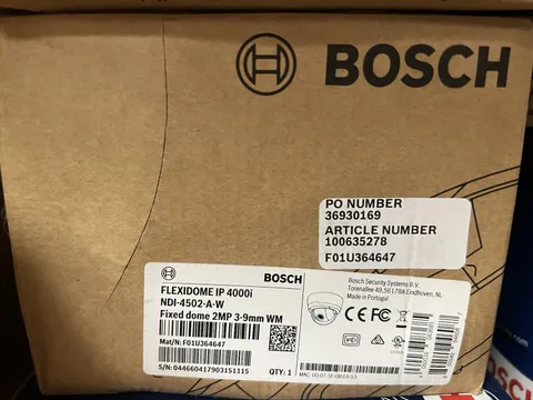 Bosch FLEXIDOME IP 4000i NDI-4502-A-W 2MP 3-9mm IP Dome Security Camera New