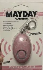 Mayday Mini Loud Alarm Self Defense Personal Emergency LED Keyring SEALED NEW