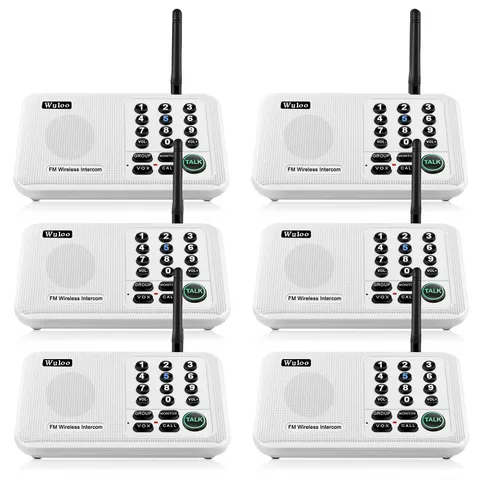 10Channel Call ALL Wuloo FM Wireless Intercoms Business Office Room Communicator