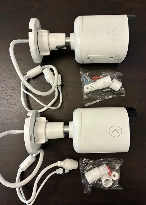 Alarm.com ADC-VC728PF 4MP PoE Bullet Camera Motorized Varifocal Lens - Lot of 2