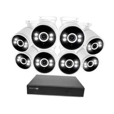 AdvancedX Wired NVR 4K Security Camera System, 8 Channels, 8 PoE Cameras